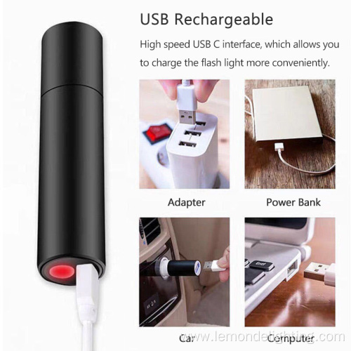 Rechargeable Portable Mini Pocket LED Flashlights Torch